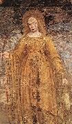 BORGOGNONE, Ambrogio St Catherine of Alexandria fd oil painting on canvas